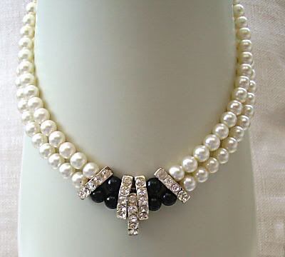 8-9MM Junoesque 2 rows Genuine pearl necklace