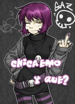 Chica emo y que