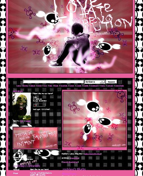 Emo Backgrounds For Myspace