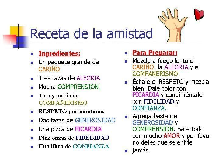 recetadelaamistad.jpg receta de la amistad image by LostSoul_025