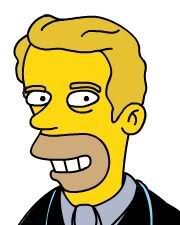 Brad Pitt al estilo Simpson