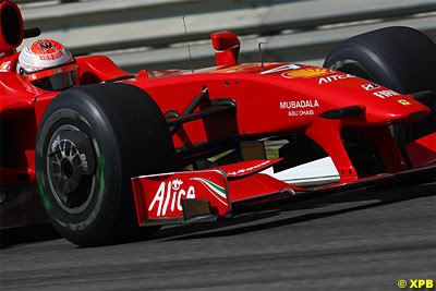 Raik Raikkonen this morning, struggling for pace without KERS