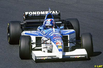 Kata Ukyo Katayama in the 1995 Tyrrell with Nokia sponsorship clearly visible