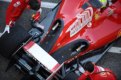 spd Width of floor now noticeable without aerodynamic winglets on Ferrari F60