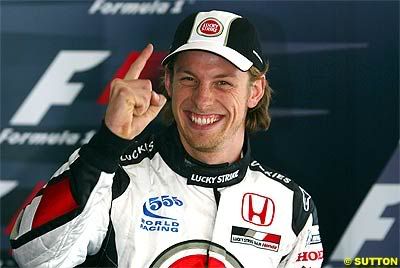 8 At Imola in 2004, Jenson Button scored his first pole position