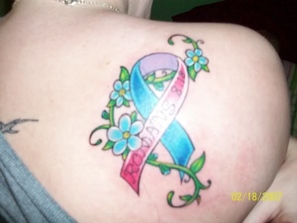 this is mine. infant loss and awareness ribbon. forget me nots, 