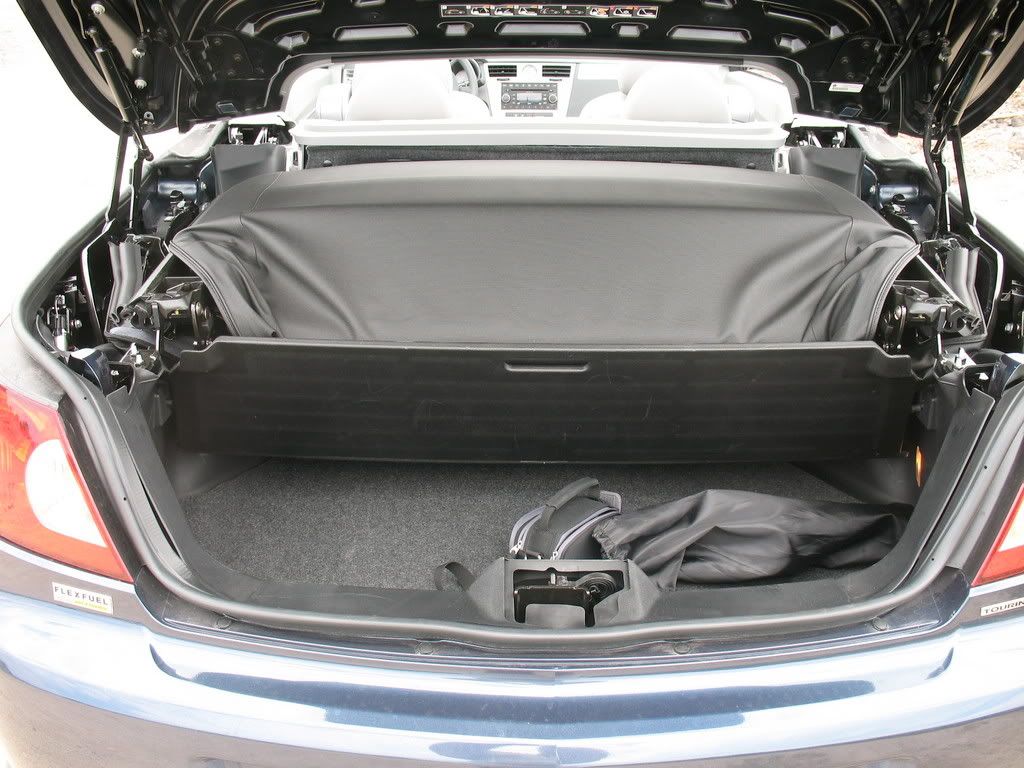Chrysler sebring boot dimensions
