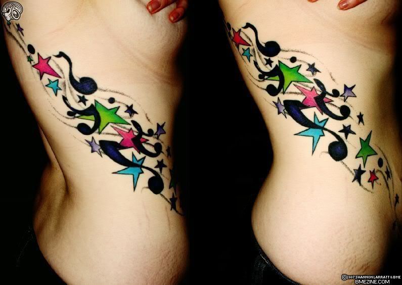 musical tattoo. music tattoos designs that