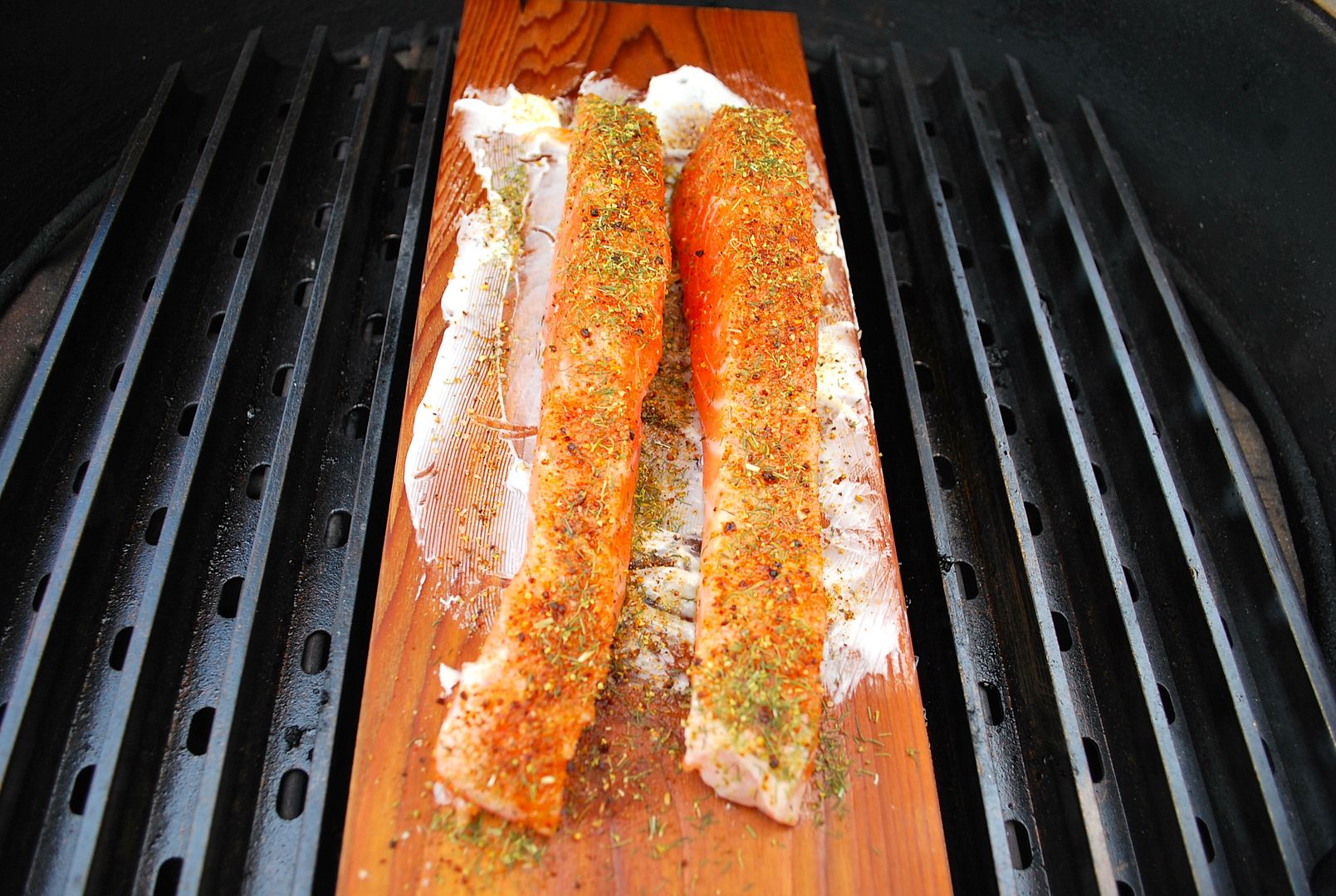 If it's Sunday it must be Ceder Planked Salmon — Big Green Egg