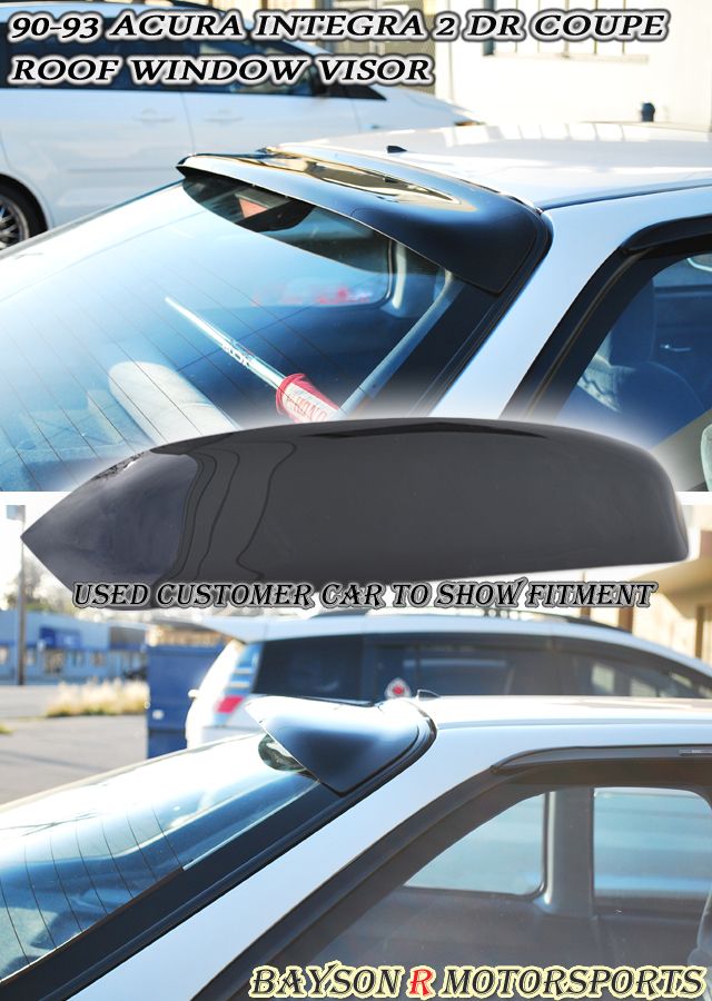 90 93 Integra 2dr JDM Rear Roof Window Visor Spoiler