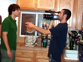 Actor Owen Williams and director Djamel Bennecib