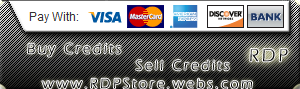 Buy & Sell Credits From RDP