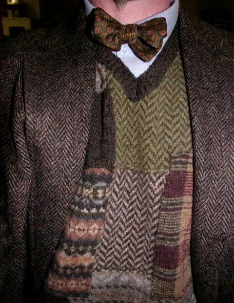 Brown Herringbone