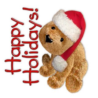 Happy Holidays Santa Bear