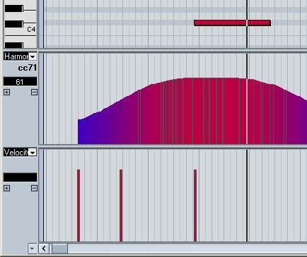 Drawing a MIDI Control data