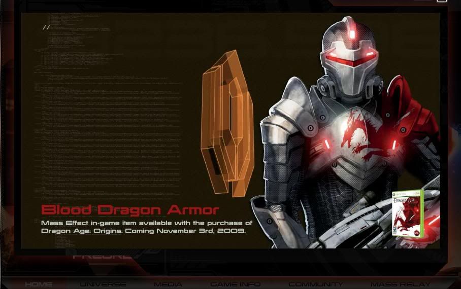 Mass Effect 2 Blood Dragon Armor Code Free