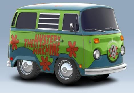 Scooby Doo's Mystery Machine I know they used a Chevy van but a VW bus is