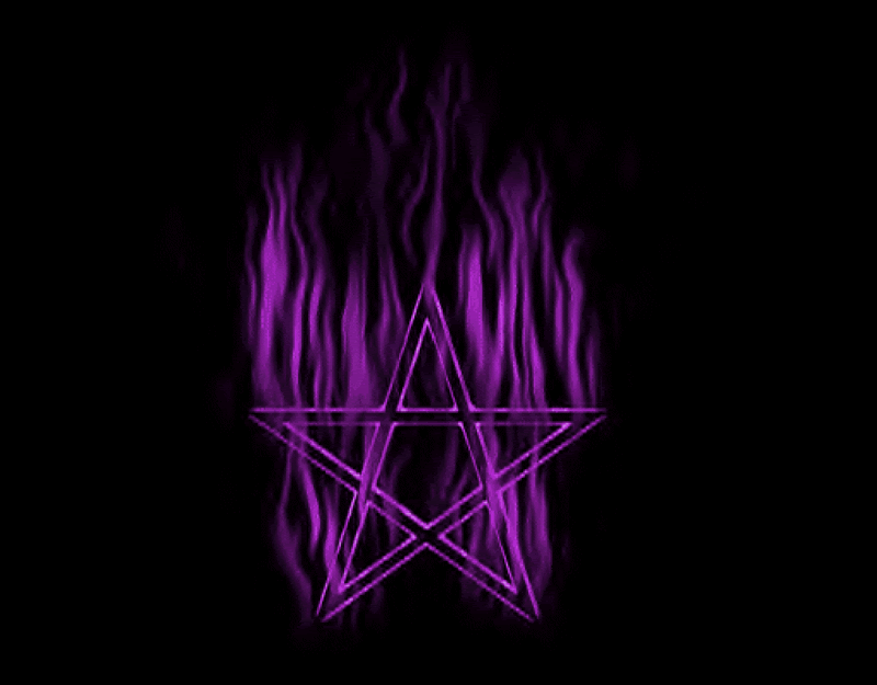 Purple Flame Pentagram Gif By Ravlia 