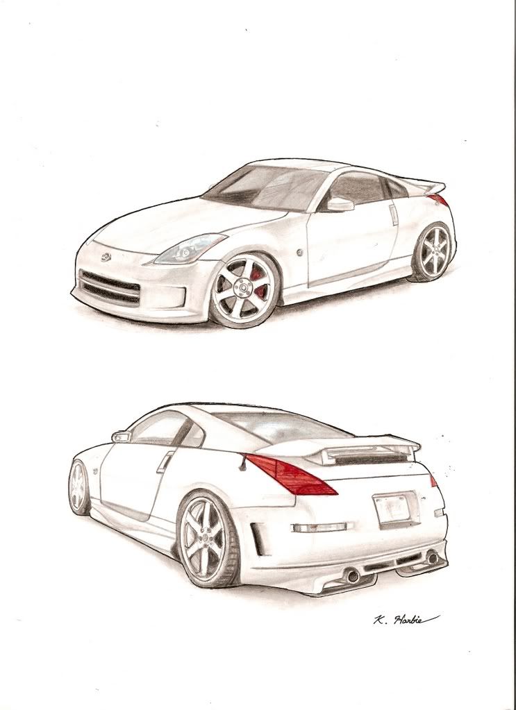 Nissan 350z sketches