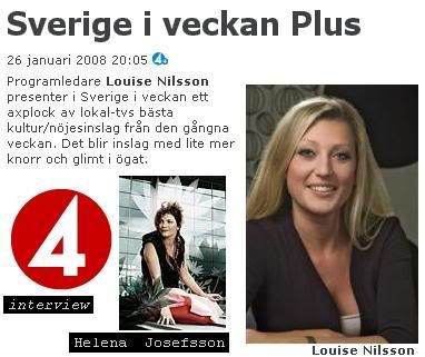 2008.01.26 HJ - Sverige i veckan Plus, TV4