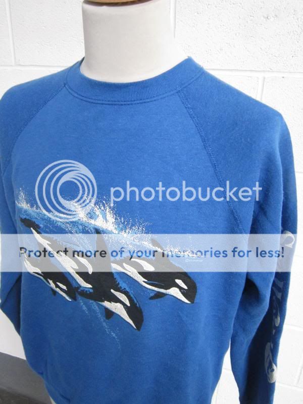 vintage 1990s awesome animal print thrifty preppy usa sweatshirt