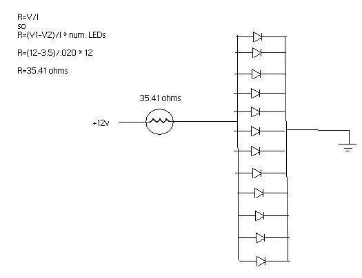 leds 12v in parallel -- posted image.