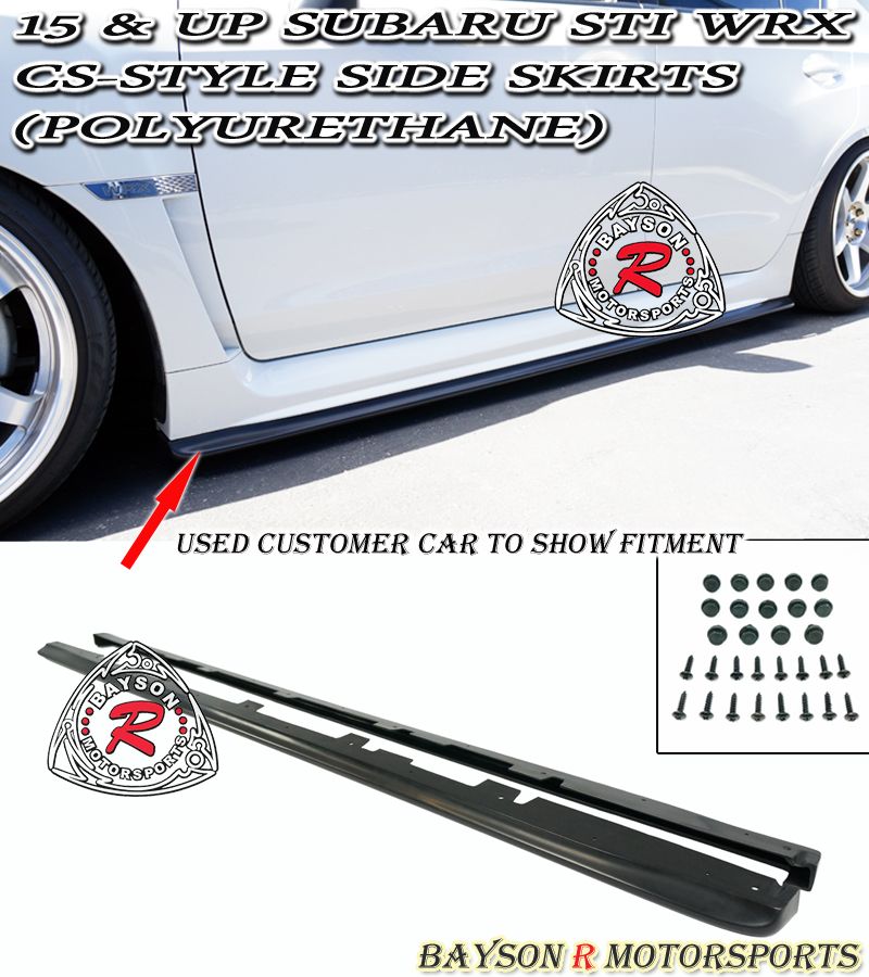 Cs Style Side Skirts Urethane Fits 15 Subaru Wrx Sti 4dr Ebay