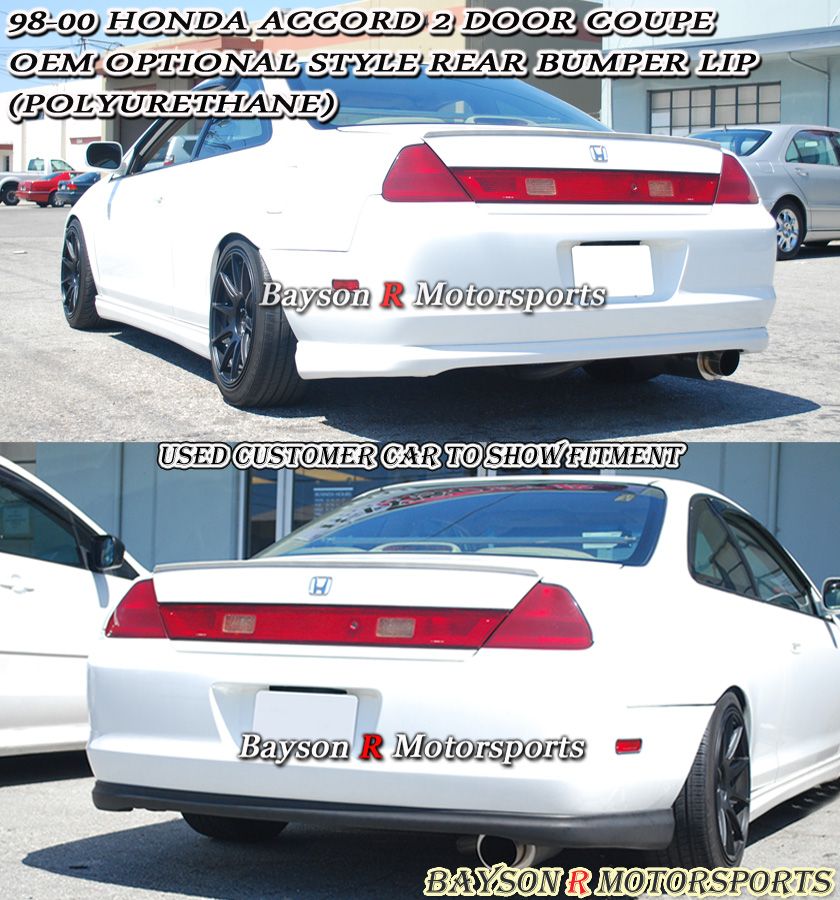 Oe Optional Style Rear Lip Urethane Fits 98 00 Honda Accord 2dr