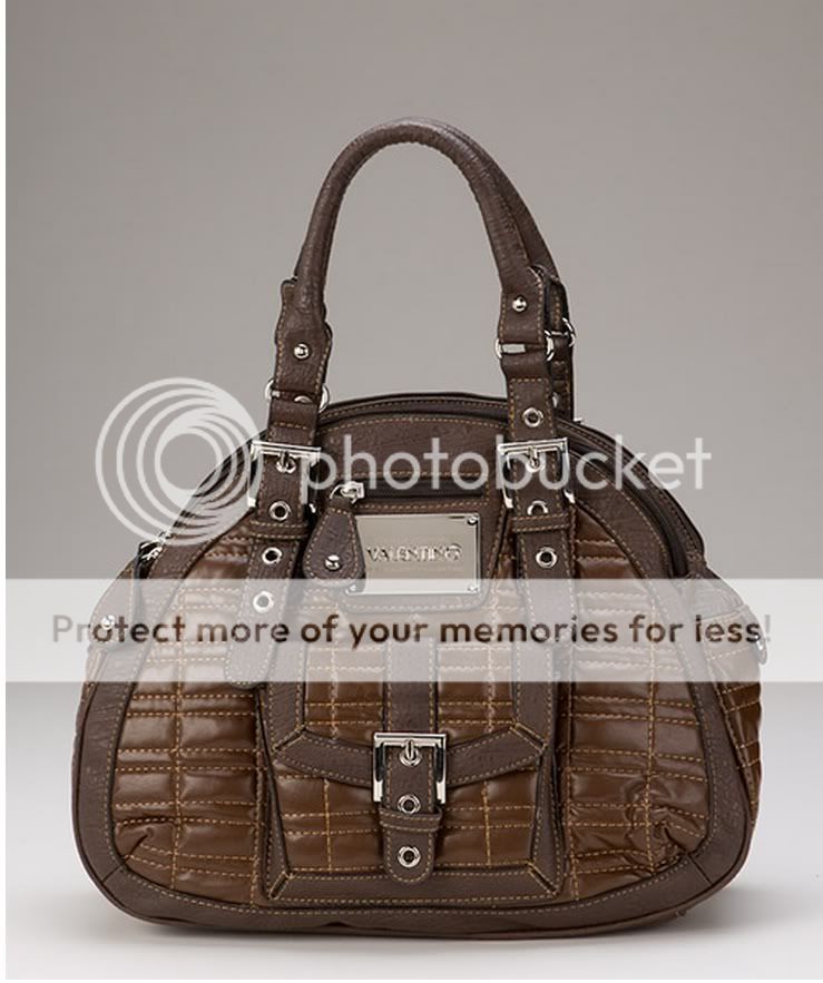   Womens Shoulder Tote 3 Compartment Handbag Purse 5845 Brown  